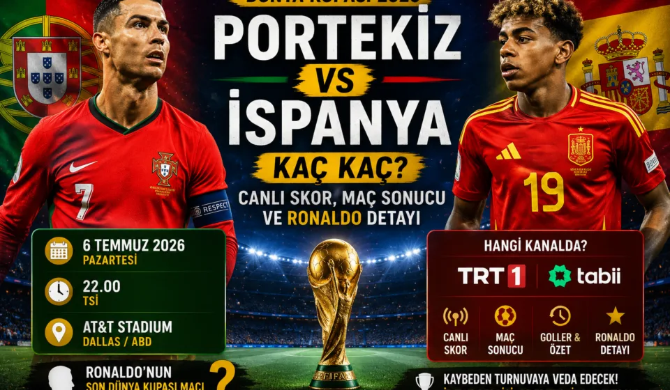 Portekiz İspanya Maçı Kaç Kaç? Canlı Skor, Maç Sonucu ve Ronaldo Detayı